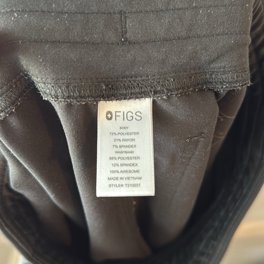 Figs Men's Technical Collection‎ Black Pants - Picture 8 of 9